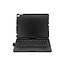 Case2go - Bluetooth keyboard Tablet cover suitable for iPad 2021 - 10.2 Inch - 360 degrees rotatable - Keyboard lighting - Black