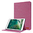 Case2go - Tablet cover suitable for iPad 2021 - 10.2 Inch - Book Case with Soft TPU holder - Pink