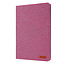 Case2go - Tablet cover suitable for iPad 2021 - 10.2 Inch - Book Case with Soft TPU holder - Pink