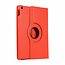 Case2go - Tablet cover suitable for iPad 2021 - 10.2 Inch - Rotatable Book Case Cover - Red