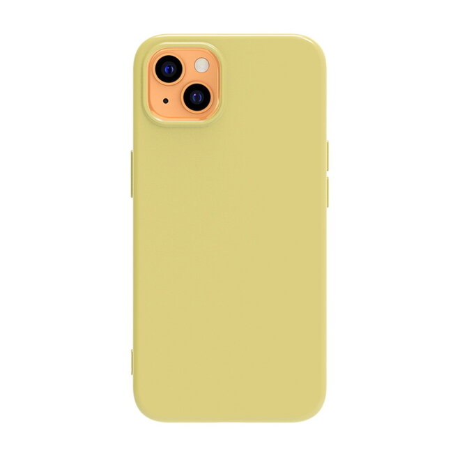 Hoesje Geschikt voor Apple iPhone 13 Pro Max - TPU Shock Proof Case - Siliconen Back Cover - Geel