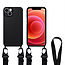 Case With Cord suitable for Apple iPhone 13 Pro - TPU Case - Silicone Back Cover - Black