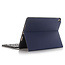 Case2go - Bluetooth keyboard Tablet cover suitable for iPad 2021 - 10.2 Inch - Keyboard Case with Stylus Pen Holder - Blue