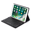 Case2go - Bluetooth keyboard Tablet cover suitable for iPad 2021 - 10.2 Inch - QWERTY layout - Magnetic closure - Sleep/Wake-up function - Blue