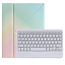 Case2go - Wireless Bluetooth keyboard Tablet cover suitable for iPad 2021 - 10.2 Inch with Stylus Pen Holder - Rainbow