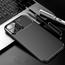 Hoesje geschikt voor iPhone 13 Pro Max - Luxe Carbon Fiber Backcover - Carbon Fiber Patroon - Zwart
