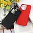 Apple iPhone 13 Mini Case - TPU Shock Proof Case - Silicone Back Cover - Black - Red