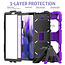 Case for Samsung Galaxy Tab A7 Lite - Heavy Duty Rugged Case - Drop Proof Protective Cover - Purple