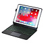 Case2go - Bluetooth Keyboard Case geschikt voor Apple iPad 10.2 (2021/2020/2019) - Keyboard verlichting - Touchpad - Zwart