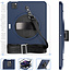 Case2go - Case for iPad Pro 2021 - Hand Strap Armor - Rugged Case with Shoulder Strap - 11 Inch - Dark Blue