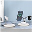 Wireless fast charger for mobile phone, smartwatch and earbuds -15W - 3 in 1  charging station - Multifunctional docking station - White