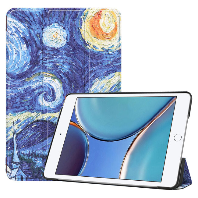 Hoes voor de Apple iPad Mini 6 (2021) - Tri-Fold Book Case - Sterrenhemel