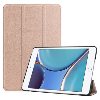 Cover2day Case2go - Case for iPad Mini 6 (2021) 8.0 inch - Slim Tri-Fold Book Case - Lightweight Smart Cover - RosÃƒÂ©-Gold