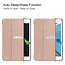 Case2go - Case for iPad Mini 6 (2021) 8.0 inch - Slim Tri-Fold Book Case - Lightweight Smart Cover - RosÃƒÂ©-Gold