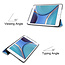 Case2go - Case for iPad Mini 6 (2021) 8.0 inch - Slim Tri-Fold Book Case - Lightweight Smart Cover - Blue