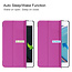 Case2go - Case for iPad Mini 6 (2021) 8.0 inch - Slim Tri-Fold Book Case - Lightweight Smart Cover - Purple