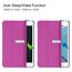 Case2go - Case for iPad Mini 6 (2021) 8.0 inch - Slim Tri-Fold Book Case - Lightweight Smart Cover - Purple