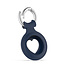 Apple AirTag Keychain - Silicone AirTag Pendant with Heart - AirTag Apple Case - Dark Blue