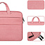 Laptop Bag 13 inch - Laptop Sleeve With Extra Compartments - Laptop Sleeve with Handle - Splashproof Bag - Pink