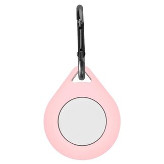 Cover2day Keychain fot Apple AirTag - Silicone AirTag Case with Carabiner - Pink
