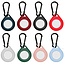 Keychain fot Apple AirTag - Silicone AirTag Case with Carabiner - Red