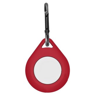 Cover2day Keychain fot Apple AirTag - Silicone AirTag Case with Carabiner - Dark Red