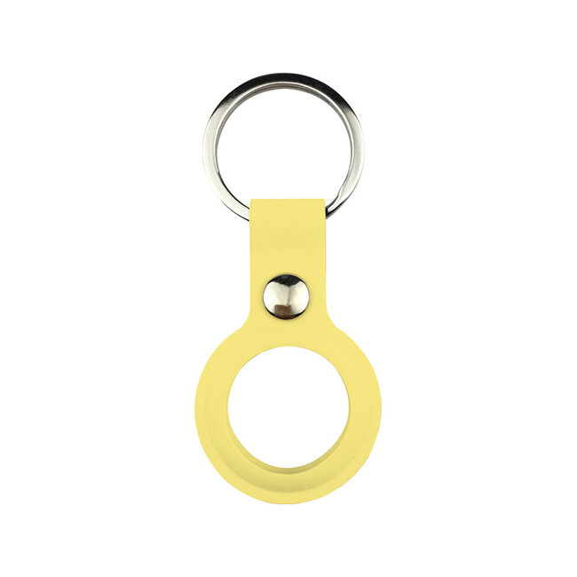 Apple AirTag Keychain - Silicone AirTag Case - AirTag Apple Case - With Keychain - Yellow