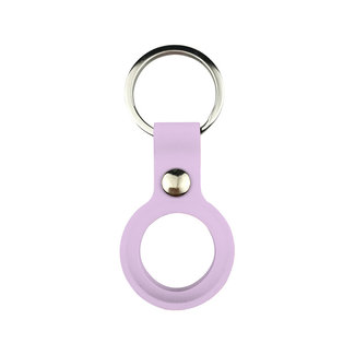 Cover2day Apple AirTag Keychain - Silicone AirTag Case - AirTag Apple Case - With Keychain - Violet