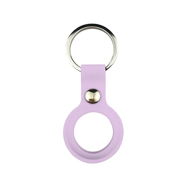 Apple AirTag Keychain - Silicone AirTag Case - AirTag Apple Case - With Keychain - Violet