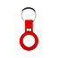 Apple AirTag Keychain - Silicone AirTag Case - AirTag Apple Case - With Keychain - Red