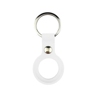 Cover2day Apple AirTag Keychain - Silicone AirTag Case - AirTag Apple Case - With Keychain - White