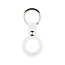 Sleutelhanger voor Airtag - Siliconen hoesje - Met Keychain - Wit