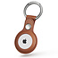 Apple AirTag Keychain - PU Leather AirTag Case - AirTag Apple Case - Brown