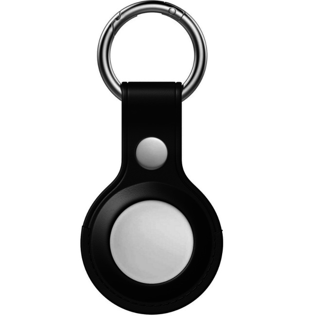 Apple AirTag Keychain - PU Leather AirTag Case - AirTag Apple Case - Black
