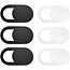 Webcam Cover - Privacy slider - Suitable for Macbook, Laptop and Tablet - White - 6 pieces