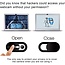 Webcam Cover - Privacy schuifje - Geschikt voor iMac, Laptop en Tablet - Wit - 6 stuks