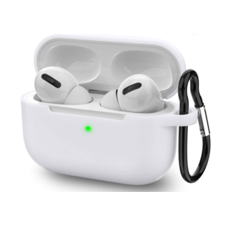 Cover2day Apple Airpods Pro Case - Premium silicone ProtectCase with overprint - 3.0 mm - White