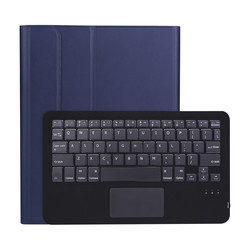 iPad Pro 11 2021 case - Detachable Bluetooth Wireless QWERTY Keyboard Case - Keyboard Case with Touchpad - Blue