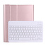 Bluetooth Toetsenbord geschikt voor Apple iPad Pro 2021 (11 Inch) Toetsenbord &amp; Hoes - QWERTY Keyboard case - Auto/Wake functie - Rosé-Goud