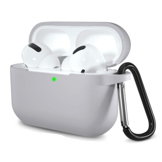 Cover2day Apple Airpods Pro Case - Premium silicone ProtectCase with overprint - 3.0 mm - Grey