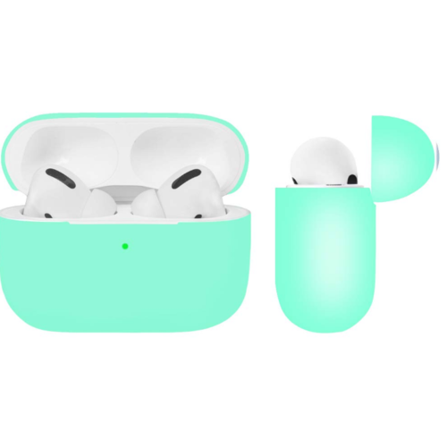 Cover2day Hoesje geschikt voor Apple Airpods Pro - Premium Siliconen beschermhoes met opdruk - 3.0 mm - Licht Blauw