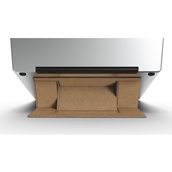 Macbook / Laptop Standaard - Zelfklevend opvouwbare laptop standaard - Bruin / Goud