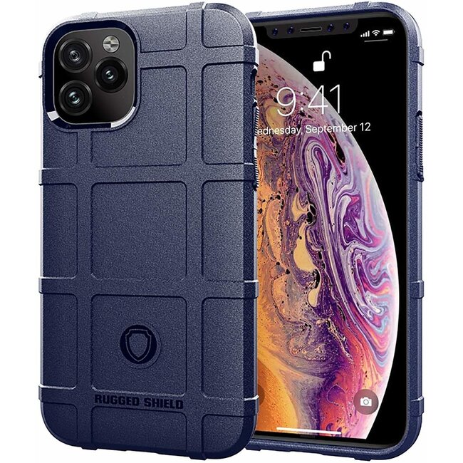 iPhone 11 Pro Max hoesje - Heavy Armor TPU Bumper - Blauw