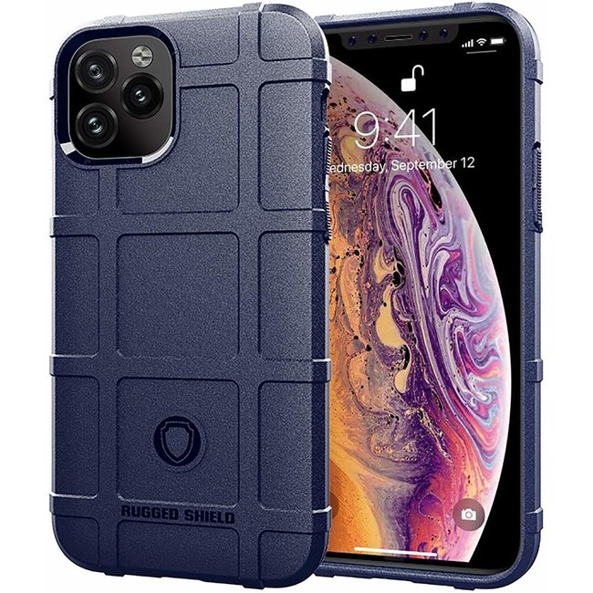 iPhone 11 Pro hoes - Heavy Armor TPU Bumper - Back Cover - Blauw