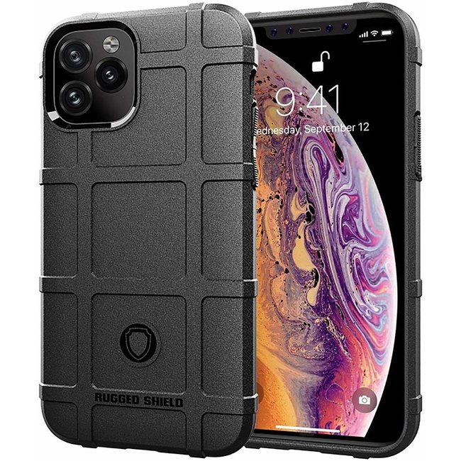 iPhone 11 Pro hoes - Heavy Armor TPU Bumper - Back Cover - Zwart