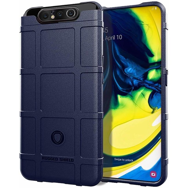 Samsung Galaxy A80 hoesje - Heavy Armor TPU Bumper - Blauw