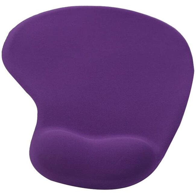 Ergonomic Mouse Pad - Mouse pad with gel wrist support - Purple