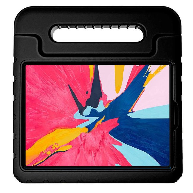 Hoes geschikt voor Apple iPad Air 10.9 (2020 / 2022) - iPad Air 4 - Schokbestendige case met handvat - Zwart