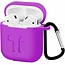 Apple Airpods Case - Premium silicone ProtectCase with overprint - 3.0 mm - Purple