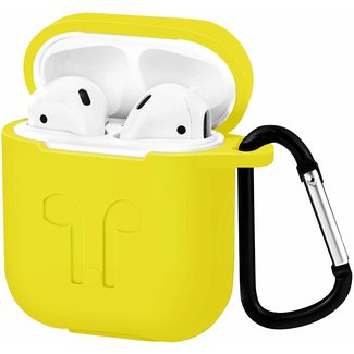 Cover2day Apple Airpods Case - Premium silicone ProtectCase with overprint - 3.0 mm - Yellow